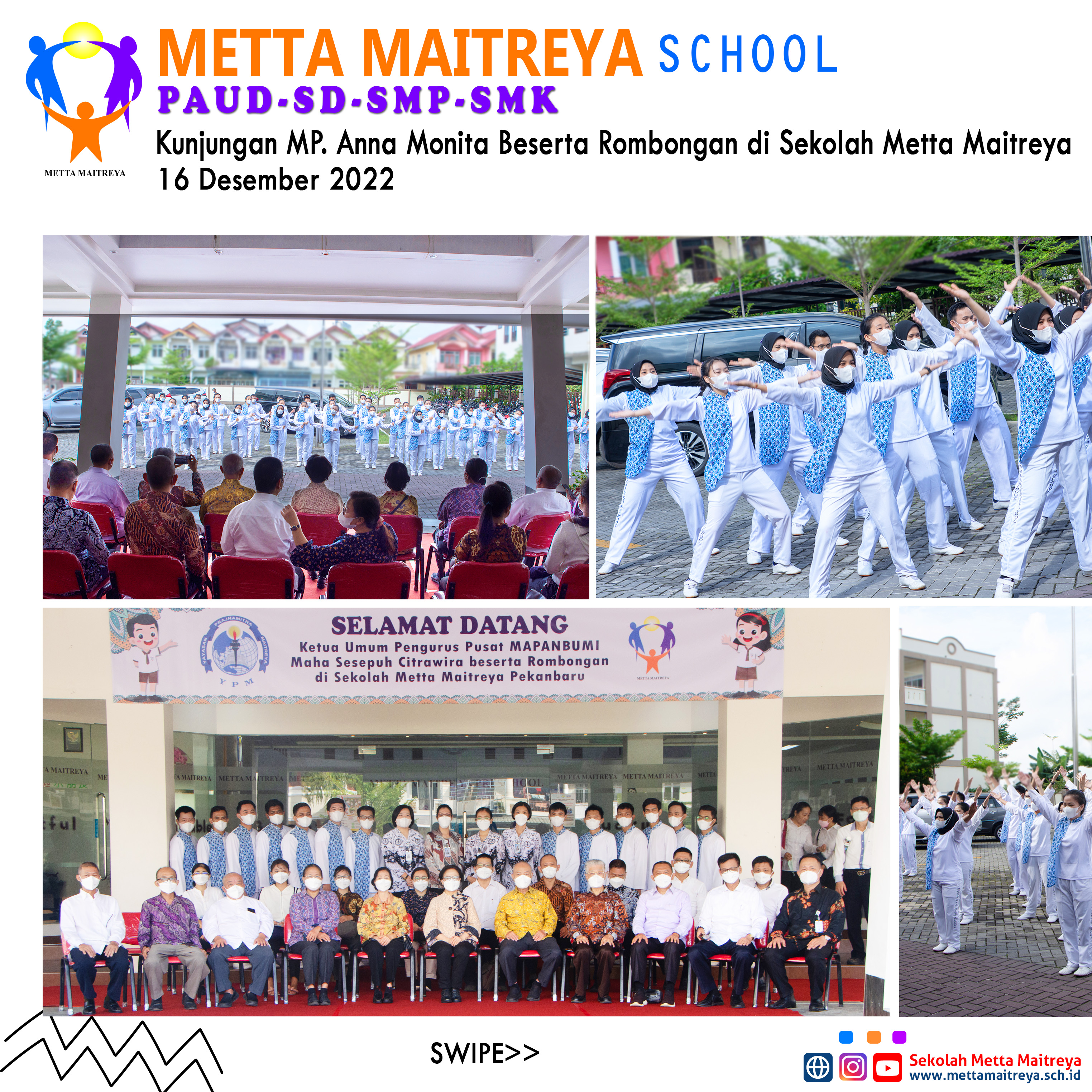 Kunjungan MP. Anna Monita Beserta Rombongan di Sekolah Metta Maitreya | SEKOLAH METTA MAITREYA